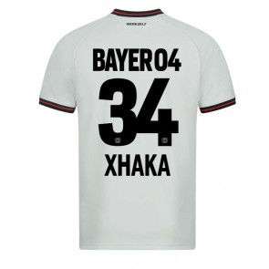 Bayer Leverkusen Granit Xhaka #34 Replika Udebanetrøje 2023-24 Kortærmet